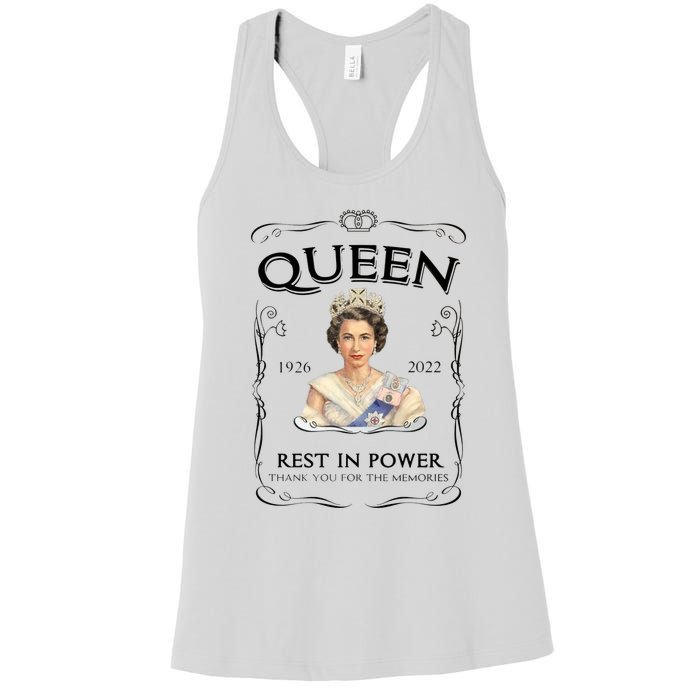 Queen Elizabeth Mug Elizabeth Mug Rip Elizabeth Mug Rip Queen Mug Her Majesty Th Women's Racerback Tank