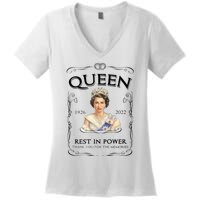 Queen Elizabeth Mug Elizabeth Mug Rip Elizabeth Mug Rip Queen Mug Her Majesty Th Women's V-Neck T-Shirt