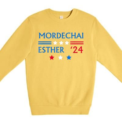 Queen Esther Mordechai 2024 Purim Costume For Such A Time As Premium Crewneck Sweatshirt