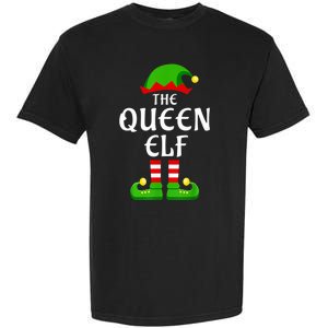 Queen Elf Pajama Matching Group Christmas Holiday Garment-Dyed Heavyweight T-Shirt