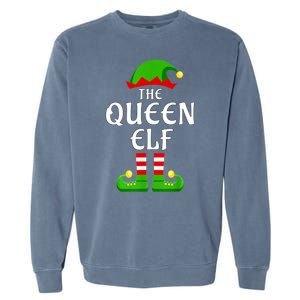 Queen Elf Pajama Matching Group Christmas Holiday Garment-Dyed Sweatshirt