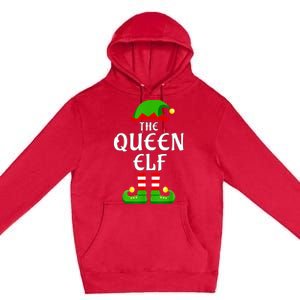 Queen Elf Pajama Matching Group Christmas Holiday Premium Pullover Hoodie