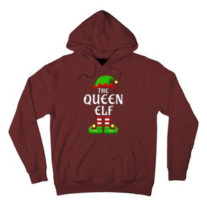 Queen Elf Pajama Matching Group Christmas Holiday Hoodie