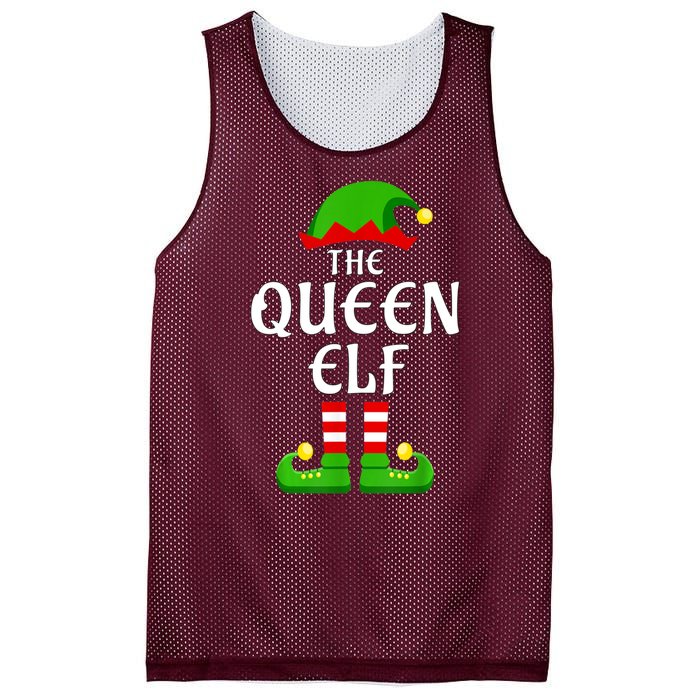 Queen Elf Pajama Matching Group Christmas Holiday Mesh Reversible Basketball Jersey Tank