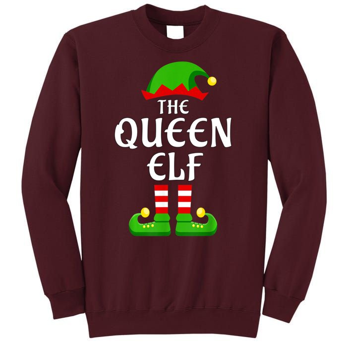 Queen Elf Pajama Matching Group Christmas Holiday Tall Sweatshirt