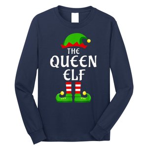 Queen Elf Pajama Matching Group Christmas Holiday Long Sleeve Shirt