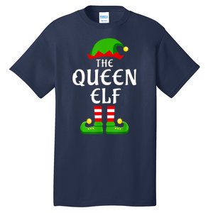 Queen Elf Pajama Matching Group Christmas Holiday Tall T-Shirt