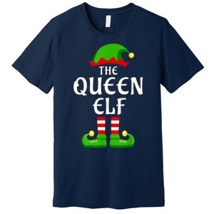 Queen Elf Pajama Matching Group Christmas Holiday Premium T-Shirt