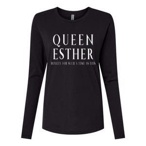 Queen Esther Purim Costume Royalty For Such A Time Womens Cotton Relaxed Long Sleeve T-Shirt