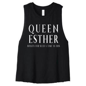 Queen Esther Purim Costume Royalty For Such A Time Women's Racerback Cropped Tank