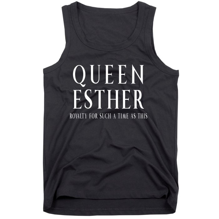 Queen Esther Purim Costume Royalty For Such A Time Tank Top