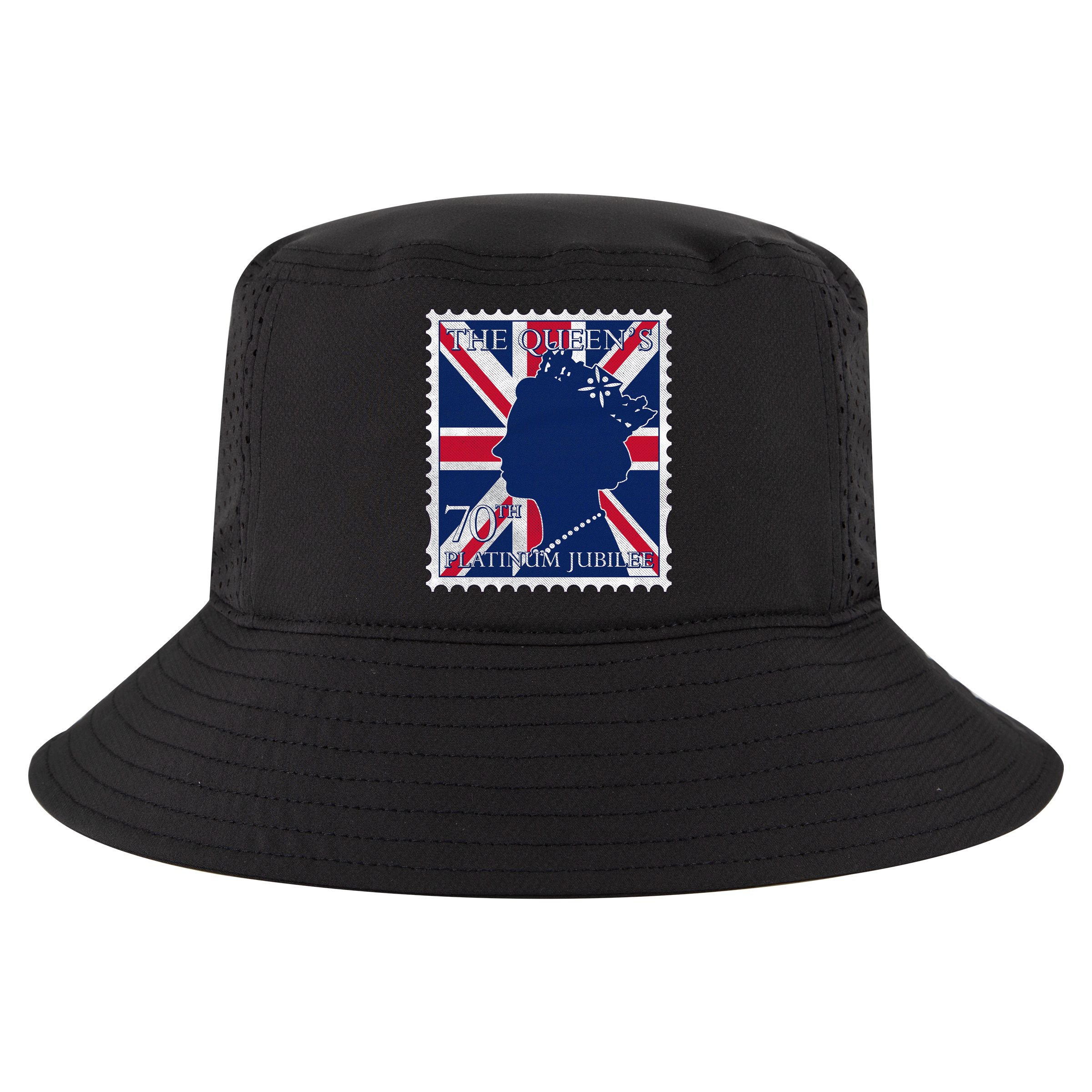 Queen Elizabeth Platinum Jubilee Celebration Queens 70th Anniversary Union Jack Cool Comfort Performance Bucket Hat