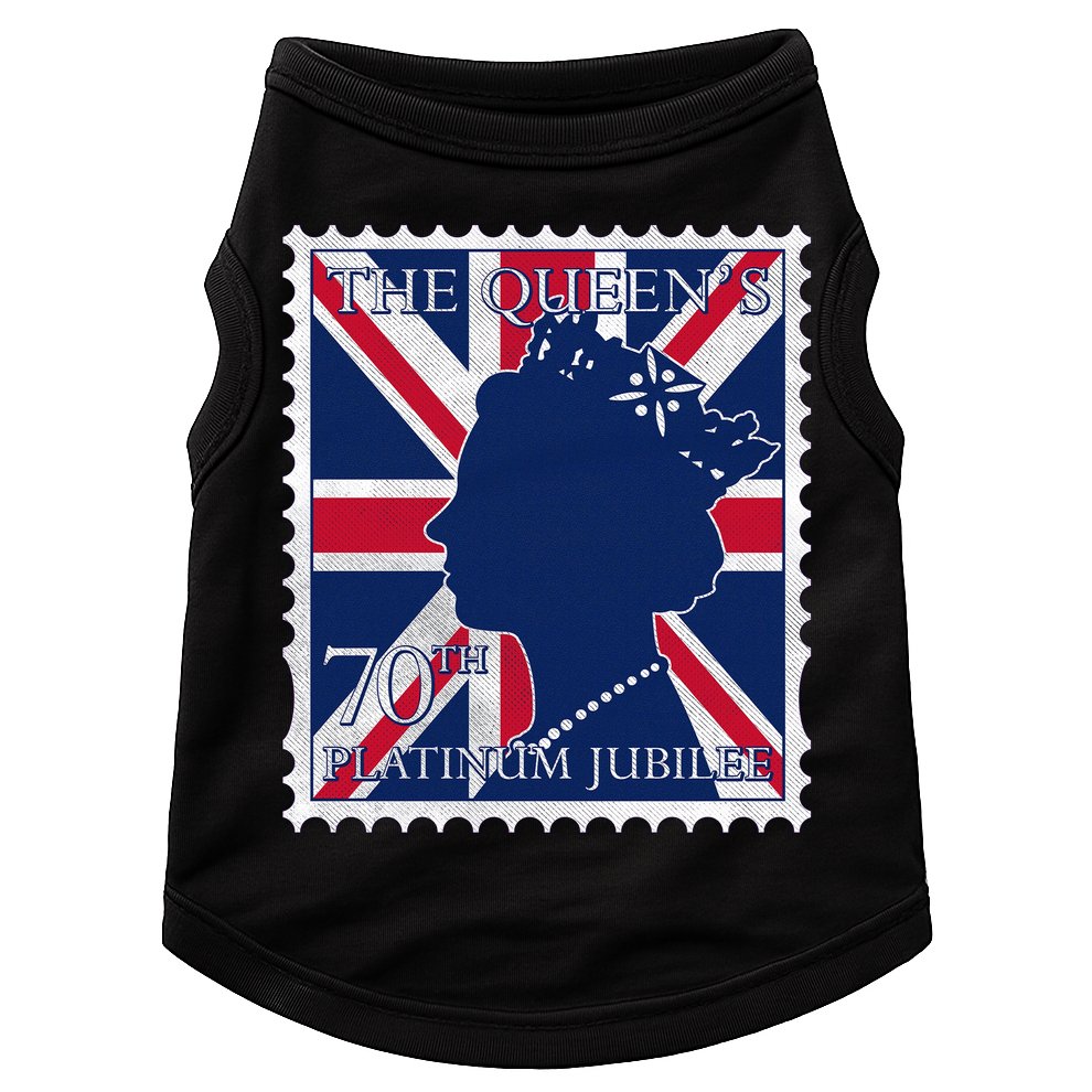 Queen Elizabeth Platinum Jubilee Celebration Queens 70th Anniversary Union Jack Doggie Tank