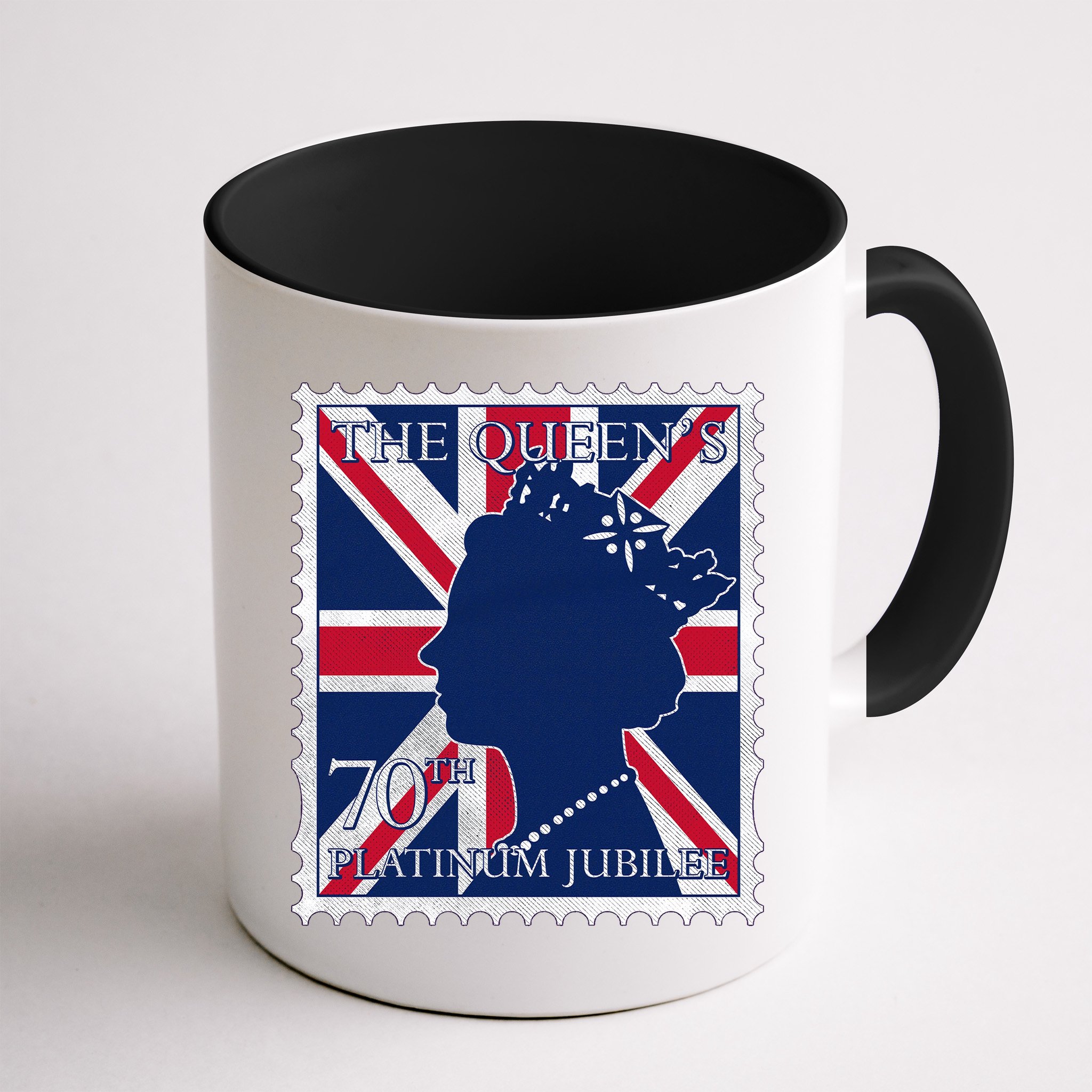 Queen Elizabeth Platinum Jubilee Celebration Queens 70th Anniversary Union Jack Mug