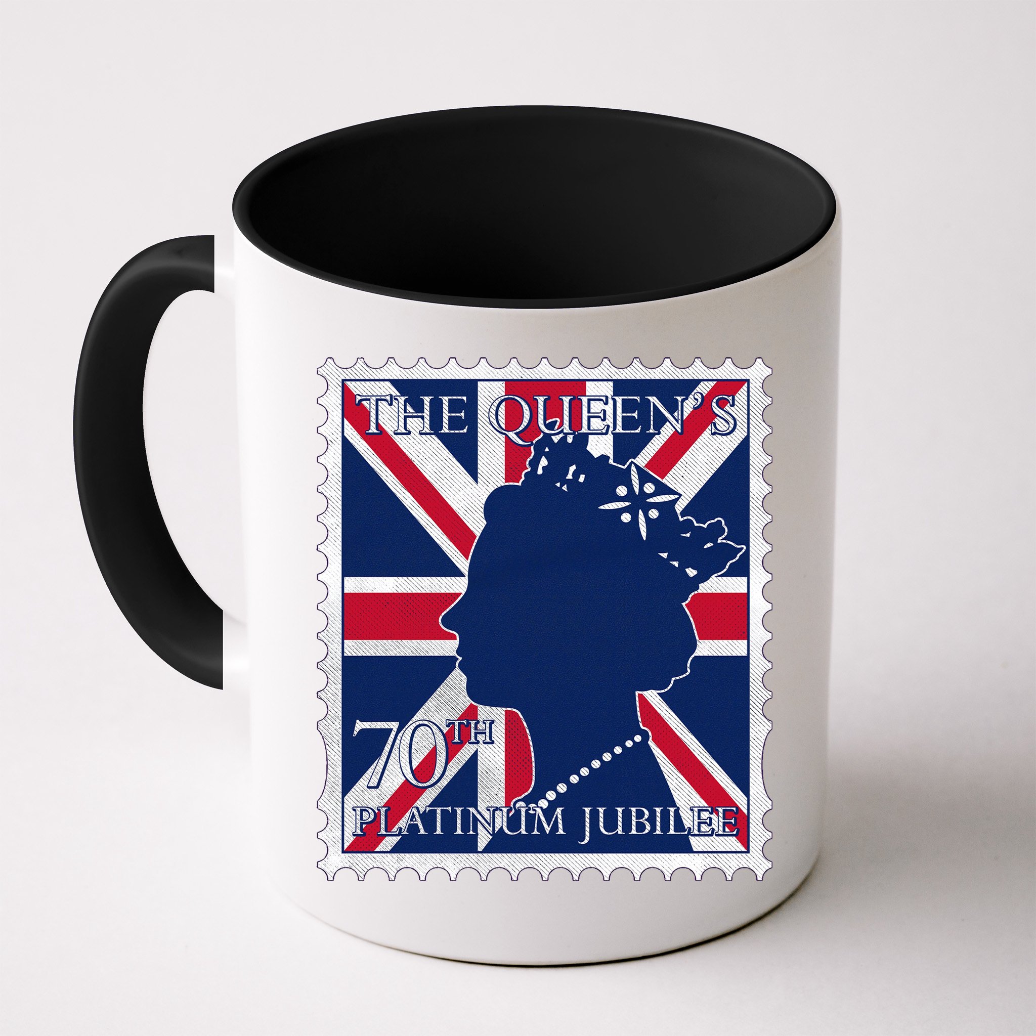 Queen Elizabeth Platinum Jubilee Celebration Queens 70th Anniversary Union Jack Mug