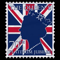 Queen Elizabeth Platinum Jubilee Celebration Queens 70th Anniversary Union Jack Mug