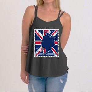 Queen Elizabeth Platinum Jubilee Celebration Queens 70th Anniversary Union Jack Women's Strappy Tank