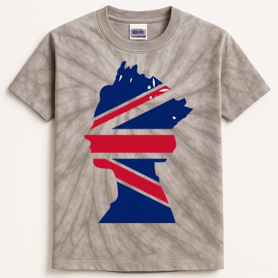 Queen Elizabeth Platinum Jubilee Celebration Queens 70th Anniversary Union Jack Kids Tie-Dye T-Shirt