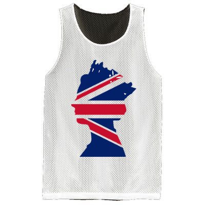 Queen Elizabeth Platinum Jubilee Celebration Queens 70th Anniversary Union Jack Mesh Reversible Basketball Jersey Tank
