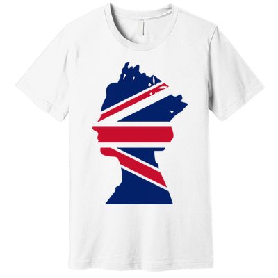 Queen Elizabeth Platinum Jubilee Celebration Queens 70th Anniversary Union Jack Premium T-Shirt