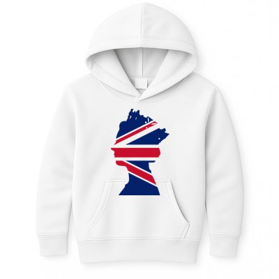 Queen Elizabeth Platinum Jubilee Celebration Queens 70th Anniversary Union Jack Kids Hoodie