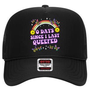 Queef Embarrassing High Crown Mesh Back Trucker Hat