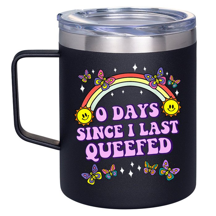 Queef Embarrassing 12oz Stainless Steel Coffee Mug