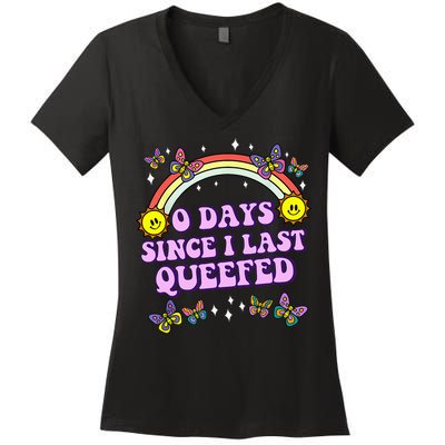 Queef Embarrassing Women's V-Neck T-Shirt