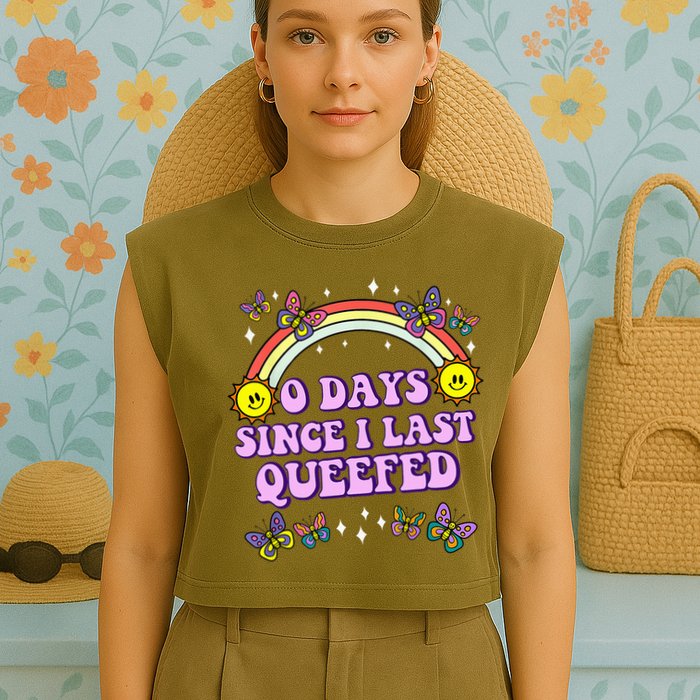 Queef Embarrassing Garment-Dyed Women's Muscle Tee