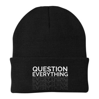 Question Everything. Knit Cap Winter Beanie