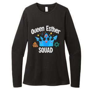 Queen Esther Squad Gift Funny Jewish Gift Purim Happy Costume Gift Womens CVC Long Sleeve Shirt