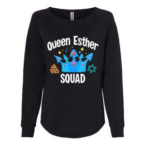 Queen Esther Squad Gift Funny Jewish Gift Purim Happy Costume Gift Womens California Wash Sweatshirt