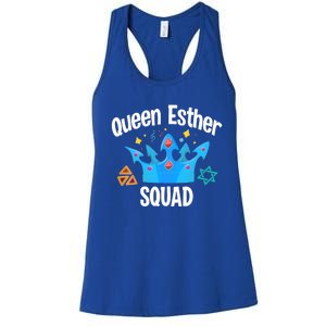 Queen Esther Squad Gift Funny Jewish Gift Purim Happy Costume Gift Women's Racerback Tank