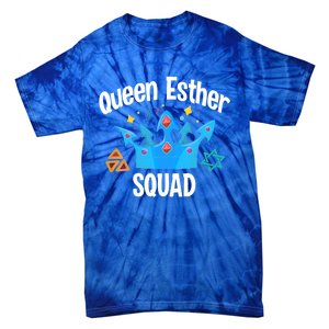 Queen Esther Squad Gift Funny Jewish Gift Purim Happy Costume Gift Tie-Dye T-Shirt