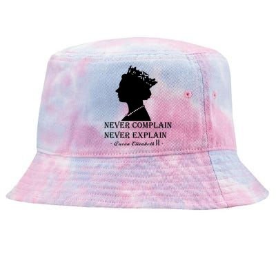 Queen Elizabeth Shirt Never Complain Never Explain Shirt Queen Shirt Roya Tie-Dyed Bucket Hat