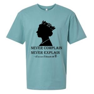 Queen Elizabeth Shirt Never Complain Never Explain Shirt Queen Shirt Roya Sueded Cloud Jersey T-Shirt