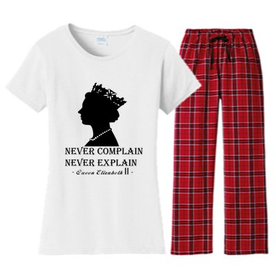 Queen Elizabeth Shirt Never Complain Never Explain Shirt Queen Shirt Roya Women's Flannel Pajama Set