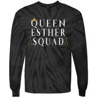 Queen Esther Squad Purim Jewish Festival Tie-Dye Long Sleeve Shirt