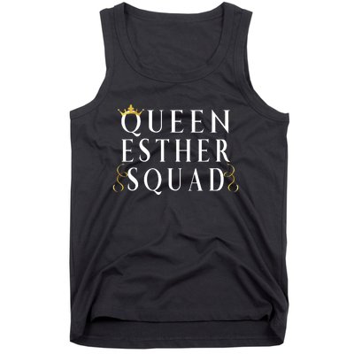 Queen Esther Squad Purim Jewish Festival Tank Top