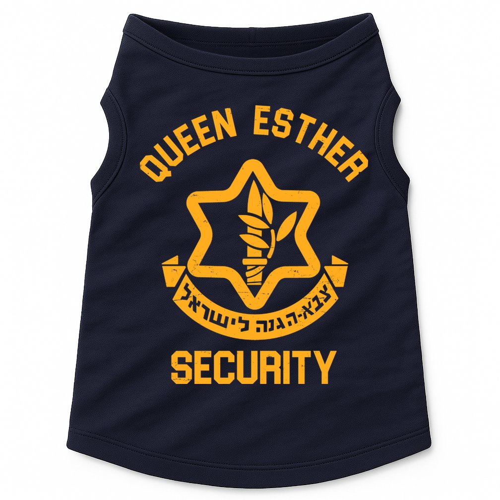 Queen Esther Security Purim Purim Funny Doggie Tank