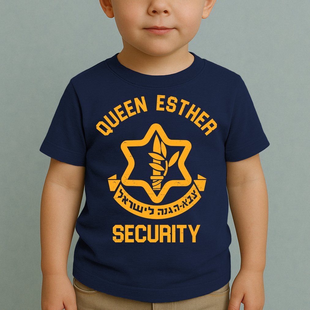 Queen Esther Security Purim Purim Funny Toddler T-Shirt