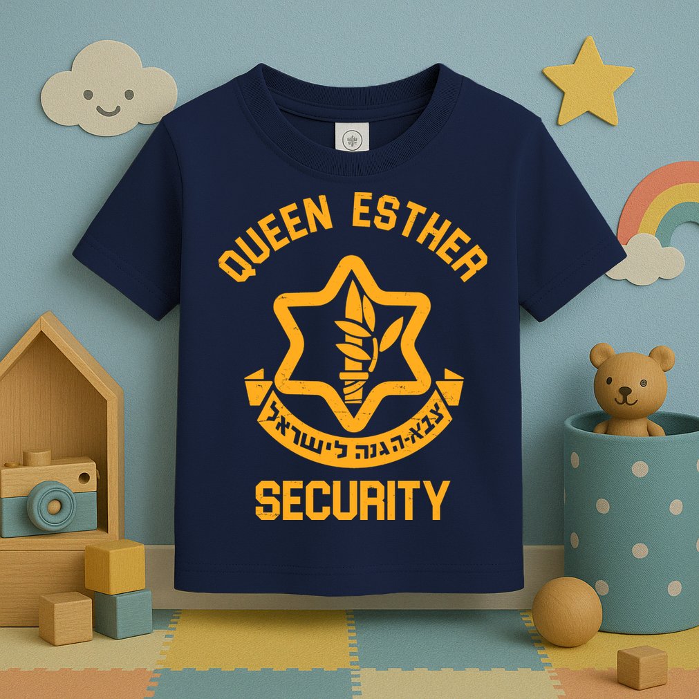 Queen Esther Security Purim Purim Funny Toddler T-Shirt