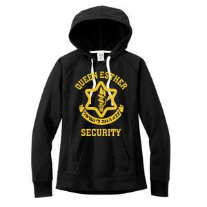 Queen Esther Security Funny Purim Costume Idf Tzahal Israel Women's Fleece Hoodie