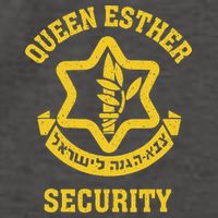 Queen Esther Security Funny Purim Costume Idf Tzahal Israel Vector Backpack