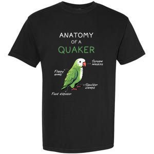 Quaker Funny Anatomy Of A Quaker Parrot Monk Parrot Garment-Dyed Heavyweight T-Shirt