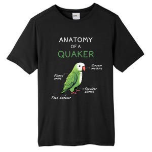 Quaker Funny Anatomy Of A Quaker Parrot Monk Parrot Tall Fusion ChromaSoft Performance T-Shirt