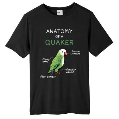 Quaker Funny Anatomy Of A Quaker Parrot Monk Parrot Tall Fusion ChromaSoft Performance T-Shirt