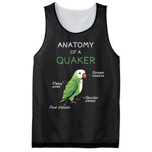 Quaker Funny Anatomy Of A Quaker Parrot Monk Parrot Mesh Reversible Basketball Jersey Tank