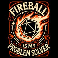 Quote Fire Ball Is My Problem Solver Design 16 in Basic Backpack