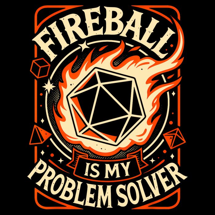 Quote Fire Ball Is My Problem Solver Design 16 in Basic Backpack
